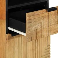 Badkamerkast 38x33x160 cm massief mango bruin - thumbnail