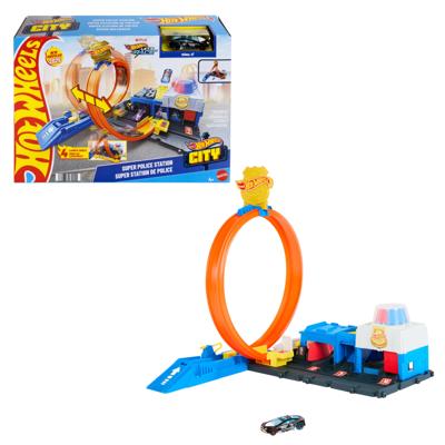 Hot Wheels City superpolitiebureau racebaan