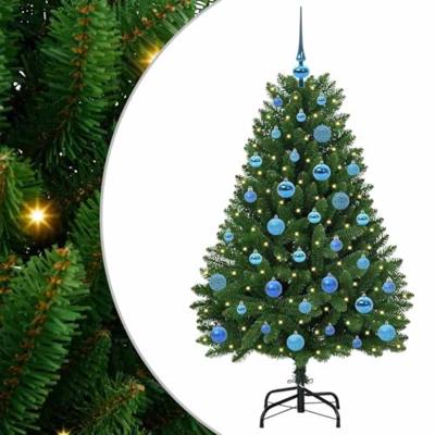 VidaXL Kunstkerstboom met 150 led groen 150 cm pvc en metaal