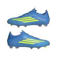 adidas F50 League Gras / Kunstgras Voetbalschoenen (MG) Blauw Neongeel - thumbnail