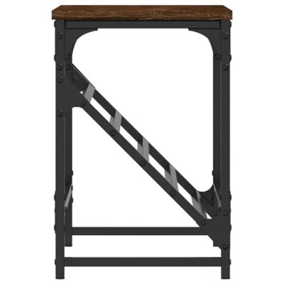 Schoenenrek 60x30x45 cm bewerkt hout bruineikenkleurig Schoenenrek 60x30x45 cm bewerkt hout bruineikenkleurig