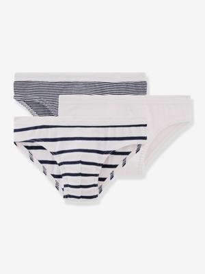 Set van 3 PETIT BATEAU slipjes wit Set van 3 PETIT BATEAU slipjes wit