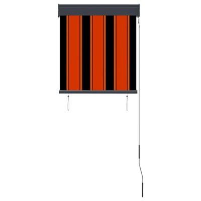Rolgordijn voor buiten 60x250 cm oranje en bruin