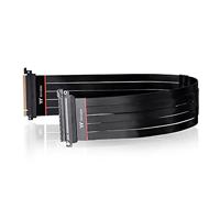 Thermaltake PCIe Riser-kabel PCIe 4.0 PCIe x16 stekker, PCIe x16 bus 0.60 m Zwart AC-059-CO1OTN-C1 - thumbnail