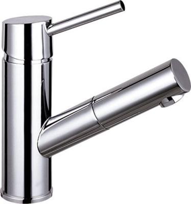 Wastafelmengkraan Sapho Paris 1-hendel Recht 18.3 cm met Uittrekbare Spray Chroom Sapho