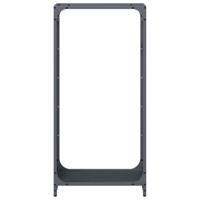 Brandhoutrek 44x28x90 cm koudgewalst staal antracietkleurig - thumbnail