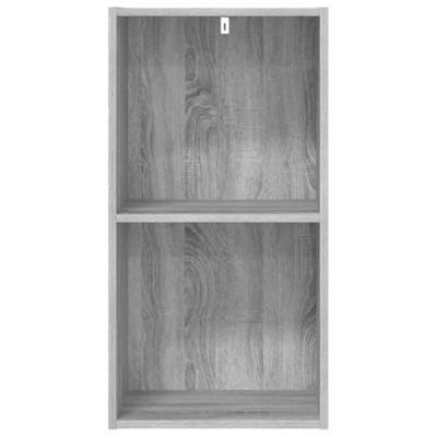 Boekenkast 40x30x77 cm bewerkt hout grijs sonoma eikenkleurig