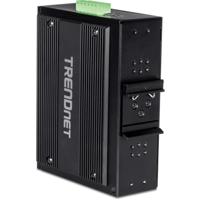 TRENDnet TI-BG104 Industriële Gigabit PoE++ DIN-railschakelaar, onbeheerd met 10 poorten, 4 Gigabit PoE++-poorten, 4 Gigabit PoE-poorten, 2 Gigabit SFP- of RJ-45-poorten, 360 W vermogensbudget - thumbnail