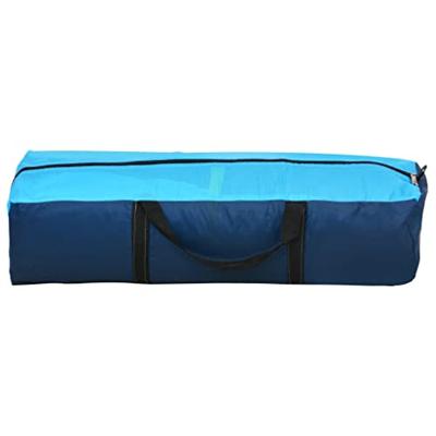 VidaXL Partytent met led en 4 zijwanden 3,6x3,6x2,3 m blauw - thumbnail