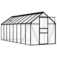 VidaXL Tuinkas 1,33 m² aluminium antracietkleurig - thumbnail