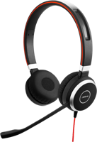 Evolve 40 UC Stereo - USB Headset - op oor - met bekabeling - zwart - thumbnail