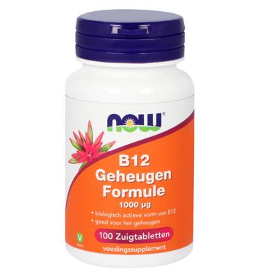 NOW B12 Geheugen Formule 1000mcg Zuigtabletten 100st NOW B12 Geheugen Formule 1000mcg Zuigtabletten 100st