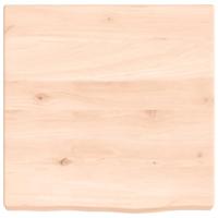 VidaXL Wastafelblad 40x40x(2-4) cm onbehandeld massief hout - thumbnail