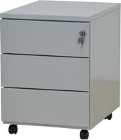 Mobiele ladenblok, 3 laden, aluminium - thumbnail