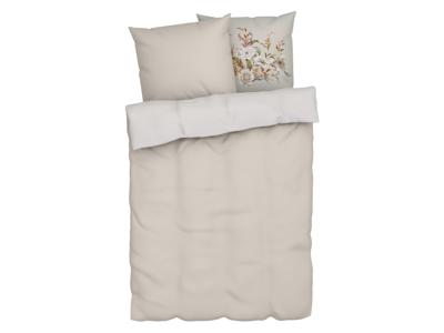 LIVARNO home Satijnen dekbedovertrek 200 x 200 cm (Beige)