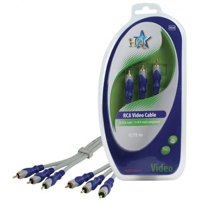 Deluxe composte A/V kabel 75 ohm [diverse lengtes]