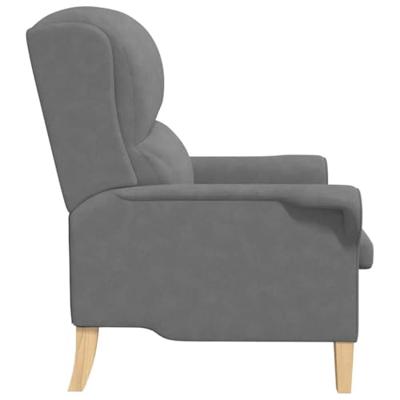 Fauteuil Donkergrijs 76 x 94 x 102 cm Microfibre