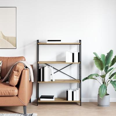 Boekenkast artisanaal eikenkleurig 80 x 30 x 118 cm Boekenkast artisanaal eikenkleurig 80 x 30 x 118 cm