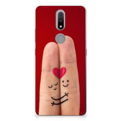 Nokia 2.4 | Sillicone Back Cover | Liefde - Origineel Romantisch Cadeau