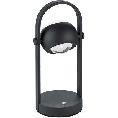 LED Tafellamp - Musterring Cannon - 1 Lichtpunt van 5 Watt - Dimbaar - Aanpasbare Lichtkleur - Geheugenfunctie - Nachtlamp - Up-and-down Verlichting - Mat Zwart - Metaal