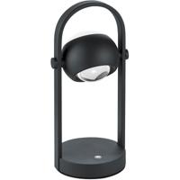 LED Tafellamp - Musterring Cannon - 1 Lichtpunt van 5 Watt - Dimbaar - Aanpasbare Lichtkleur - Geheugenfunctie - Nachtlamp - Up-and-down Verlichting - Mat Zwart - Metaal - thumbnail