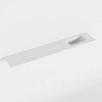 MONDIAZ EDEN Talc solid surface inleg wastafel voor toiletmeubel 120cm. Positie wasbak rechts - thumbnail