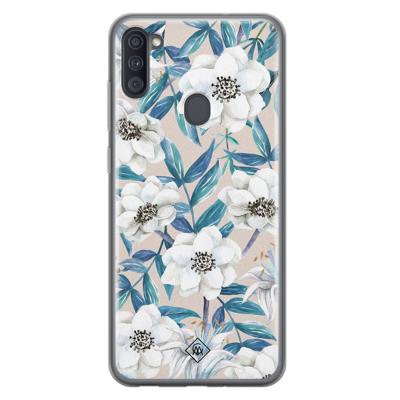 Samsung Galaxy A11 siliconen telefoonhoesje - Touch of flowers