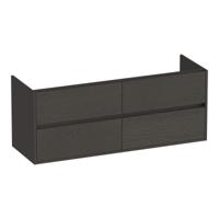 Brauer Adore - Onderkast - 140 cm - met 4 Softclose Lades Greeploos en 2 Sifon Uitsparingen - Timber Anthracite - thumbnail