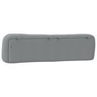 Hoofdbordkussen 200 cm stof lichtgrijs - thumbnail