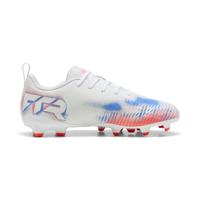 PUMA Future 8 Play Gras / Kunstgras Voetbalschoenen (MG) Kids Wit Felrood Blauw - thumbnail