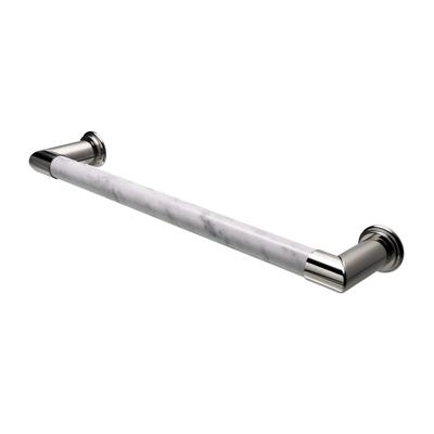 Elektrische Radiator Cascade 60x12 cm Bianco Carrara Venatino Marble / Polished Nickel HD Heating