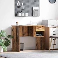 Bureau met lade Oud hout 90 x 49.5 x 75 cm Bewerkt hout - thumbnail