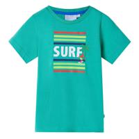 Kindershirt 128 groen - thumbnail