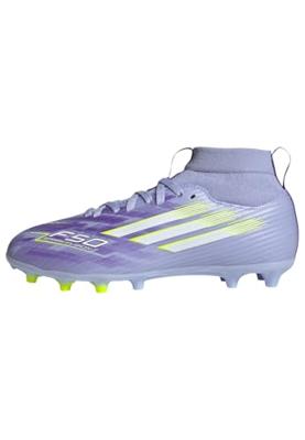 adidas F50 Sparkfusion League Gras / Kunstgras Voetbalschoenen (MG) Kids Paars Geel