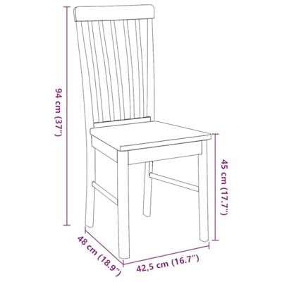 Eetkamerstoelen met kussens 2 st massief hout rubber wit Eetkamerstoelen met kussens 2 st massief hout rubber wit