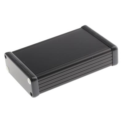 Hammond Electronics 1455J1201BK Profielbehuizing 120 x 78 x 27 Aluminium Zwart 1 stuk(s)