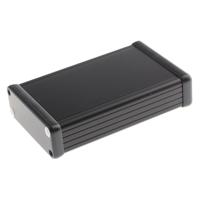 Hammond Electronics 1455J1201BK Profielbehuizing 120 x 78 x 27 Aluminium Zwart 1 stuk(s) - thumbnail