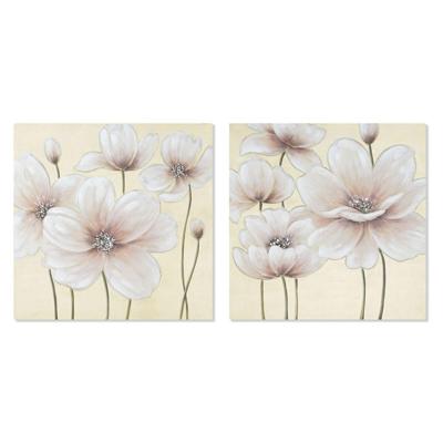 Schilderij Home ESPRIT Shabby Chic 80 x 3 x 80 cm (2 Stuks)