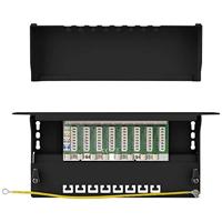 Renkforce RF-4870828 8 poorten Netwerkpatchpaneel 254 mm (10) CAT 6A 1 HE Ingericht - thumbnail