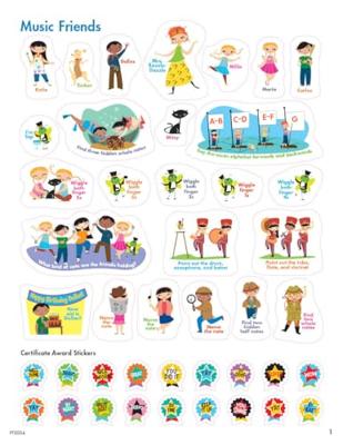 Hal Leonard My First Piano Adventure Sticker Book for the young beginner - thumbnail