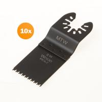 Zaagblad Precision Japanse vertanding HCS 40x35mm voor hout, type Q04, met universele aansluiting, set van 10 stuks - thumbnail