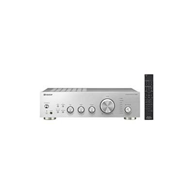 Pioneer A-10AE volledige versterker (met 2x 50 W, met nieuwe Direct Energy constructie en MM-Phono-ingang) zilver