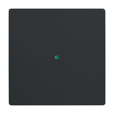 Busch-Jaeger 2CKA006220A0498 Afdekking 1-voudig free@home Diepzwart (RAL 9005), Zwart 1 stuk(s)