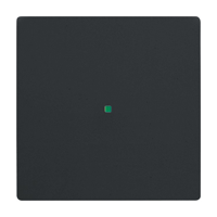 Busch-Jaeger 2CKA006220A0498 Afdekking 1-voudig free@home Diepzwart (RAL 9005), Zwart 1 stuk(s) - thumbnail