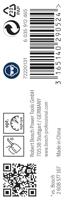 Bosch Accessoires Metaalboren HSS-G, Standard 2,2 x 27 x 53 mm 10st - 2608595052 - thumbnail
