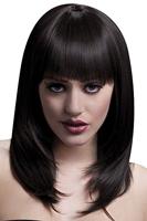 Professionele Pruik Donkerbruin Tanja - thumbnail