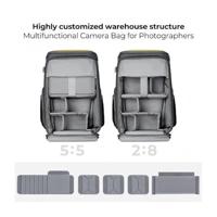 K&F Concept Alpha Air camera rugzak 25L met variabele vakindeling en regenhoes - geel - thumbnail