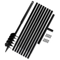Grondboor met handvat 120 mm en verlengstukken 9 m - thumbnail