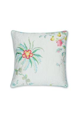 Pip Studio Fleur Grandeur Quilted Vierkant Sierkussen Wit (45x45 cm)