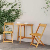 Bistroset 3 pcs Olie naturel Massief Acaciahout - thumbnail